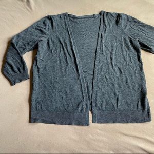 BCBGMAXAZRIA Cropped Drape Cardigan - Charcoal Gray, Size XS